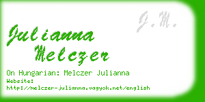 julianna melczer business card